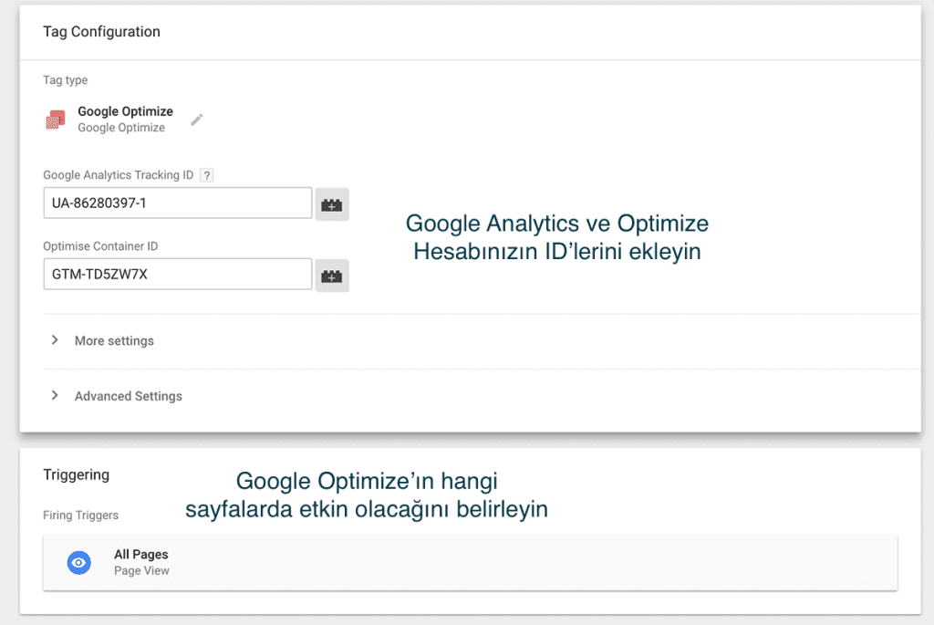 google optimize - google tag manager