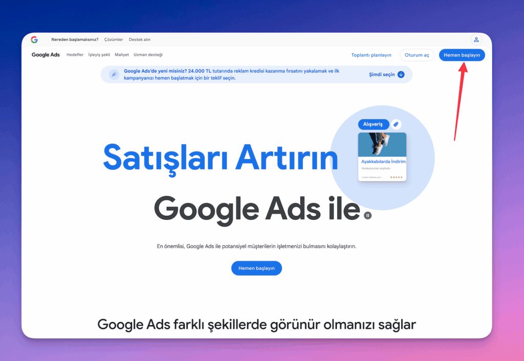 google reklam oluşturma