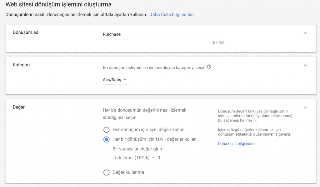 google ads dönüşüm takibi