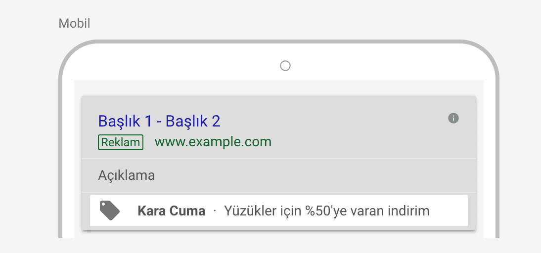 google reklam promosyon uzantısı